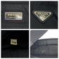 PRADA Shoulder Bag Nylon Black SilverMetal Shoulder Bag Sacoche Test Triangle With logo Women Used Authentic
