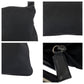 PRADA Shoulder Bag Nylon Black SilverMetal Shoulder Bag Sacoche Test Triangle With logo Women Used Authentic