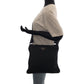 PRADA Shoulder Bag Nylon Black SilverMetal Shoulder Bag Sacoche Test Triangle With logo Women Used Authentic