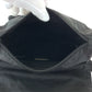 PRADA Shoulder Bag Nylon Black SilverMetal Shoulder Bag pochette Test Triangle With logo mens Used Authentic