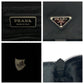 PRADA Shoulder Bag Nylon Black SilverMetal Shoulder Bag pochette Test Triangle With logo mens Used Authentic