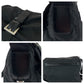 PRADA Shoulder Bag Nylon Black SilverMetal Shoulder Bag pochette Test Triangle With logo mens Used Authentic