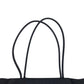 PRADA Tote Bag Nylon Black SilverMetal Tote Bag Shoulder Bag Test Triangle With logo Women Used Authentic