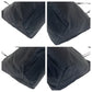 PRADA Tote Bag Nylon Black SilverMetal Tote Bag Shoulder Bag Test Triangle With logo Women Used Authentic