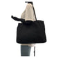 PRADA Tote Bag Nylon Black SilverMetal Tote Bag Shoulder Bag Test Triangle With logo Women Used Authentic