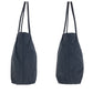 PRADA Tote Bag Nylon Black SilverMetal Tote Bag Shoulder Bag Test Triangle With logo Women Used Authentic