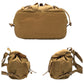 PRADA Backpack Nylon Brown camel silver Test Triangular logo