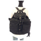 PRADA Backpack Nylon Black SilverMetal Backpack Unisex Test Women Used Authentic