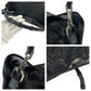 GUCCI Tote Bag 001 3303 Nylon Black SilverMetal Bamboo mesh