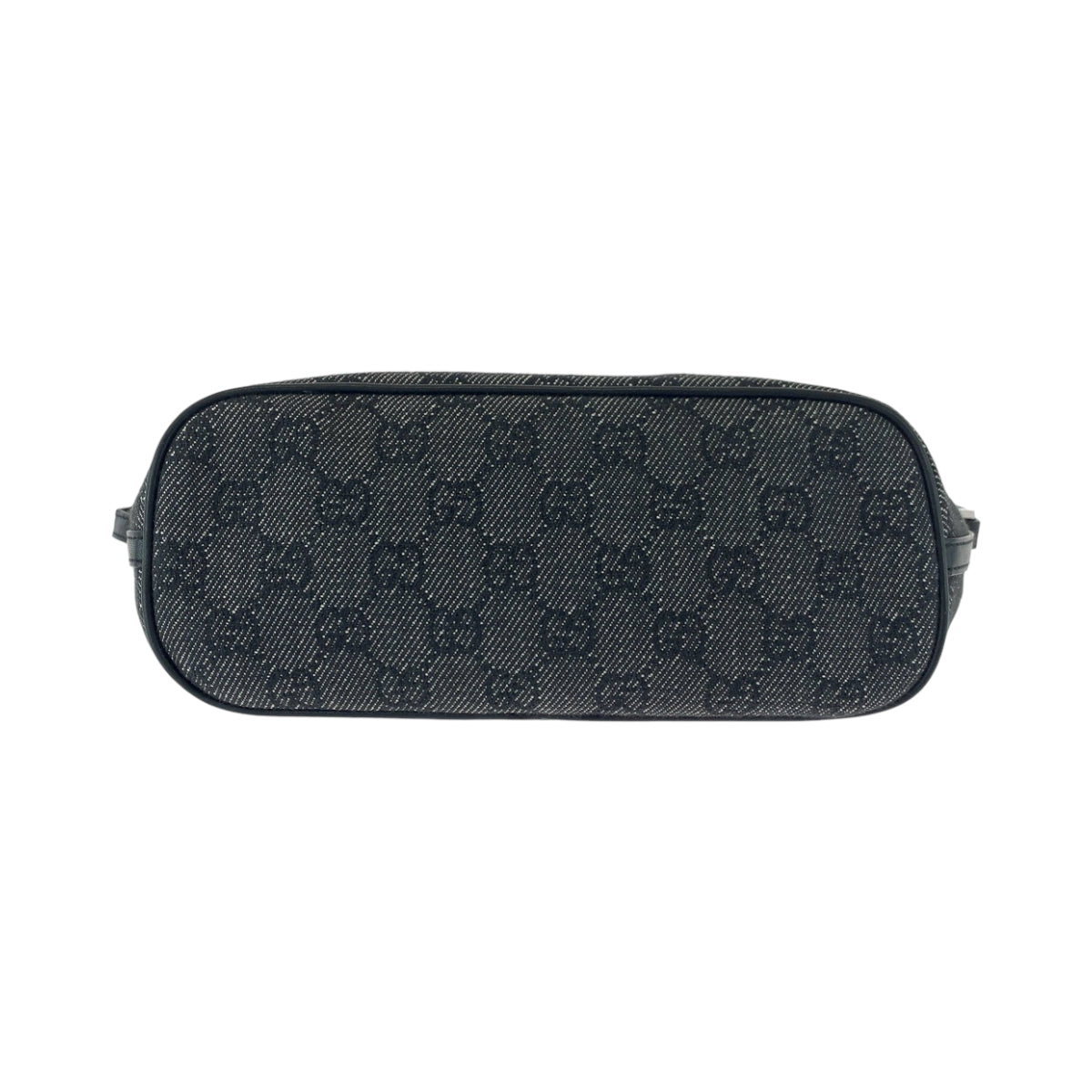 GUCCI Handbag 07198 GG canvas Grey SilverMetal Handbag accessory pouch Women Used Authentic