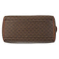 CELINE Handbag M13 PVC, Leather Brown Gold Metal Handbag Boston Duffel bag Macadam Macadam Women Used Authentic
