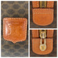 CELINE Handbag M13 PVC, Leather Brown Gold Metal Handbag Boston Duffel bag Macadam Macadam Women Used Authentic