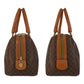 CELINE Handbag M13 PVC, Leather Brown Gold Metal Handbag Boston Duffel bag Macadam Macadam Women Used Authentic