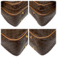 CELINE Handbag M14 PVC, Leather Brown Gold Metal Macadam Women Used Authentic