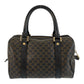 CELINE Handbag CE00/23 PVC Brown Black Gold Metal Macadam