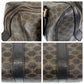 CELINE Handbag CE00/23 PVC Brown Black Gold Metal Macadam