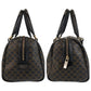 CELINE Handbag CE00/23 PVC Brown Black Gold Metal Macadam