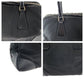 PRADA Tote Bag Nylon Black SilverMetal Tote Bag Shoulder Bag Test Triangle With logo Women Used Authentic