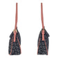FENDI Shoulder Bag Canvas, Leather Black Pink Gold Metal Shoulder Bag Zucchino Women Used Authentic