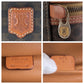 CELINE Handbag M93 PVC, Leather Brown Gold Metal Handbag vanity bag Macadam Women Used Authentic