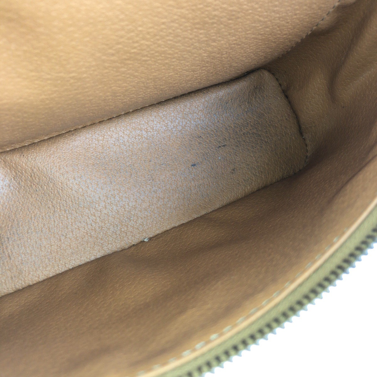 CELINE Handbag M93 PVC, Leather Brown Gold Metal Handbag vanity bag Macadam Women Used Authentic