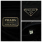 PRADA Backpack BZ5827 Nylon Black SilverMetal Backpack Backpack Test Triangle With logo Women Used Authentic