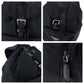 PRADA Backpack BZ5827 Nylon Black SilverMetal Backpack Backpack Test Triangle With logo Women Used Authentic
