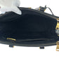 PRADA Handbag BN2274 leather Black GoldMetal Handbag Tote Bag Galleria Triangle With logo Women Used Authentic