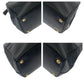PRADA Handbag BN2274 leather Black GoldMetal Handbag Tote Bag Galleria Triangle With logo Women Used Authentic