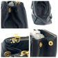 PRADA Handbag BN2274 leather Black GoldMetal Handbag Tote Bag Galleria Triangle With logo Women Used Authentic