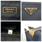 PRADA Handbag Nylon Black GoldMetal Handbag Tote Bag Shoulder Bag Test Triangle With logo Women Used Authentic