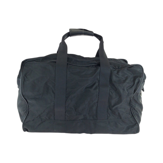 PRADA Boston Duffel bag Nylon Black SilverMetal Boston Duffel bag Handbag Test Triangle With logo mens Used Authentic