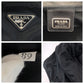 PRADA Boston Duffel bag Nylon Black SilverMetal Boston Duffel bag Handbag Test Triangle With logo mens Used Authentic