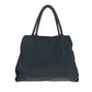 PRADA Tote Bag Nylon Black SilverMetal Tote Bag Handbag Shoulder Bag Test Triangle With logo Women Used Authentic