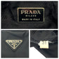 PRADA Tote Bag Nylon Black SilverMetal Tote Bag Handbag Shoulder Bag Test Triangle With logo Women Used Authentic