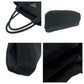 PRADA Tote Bag Nylon Black SilverMetal Tote Bag Handbag Shoulder Bag Test Triangle With logo Women Used Authentic