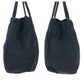 PRADA Tote Bag Nylon Black SilverMetal Tote Bag Handbag Shoulder Bag Test Triangle With logo Women Used Authentic
