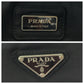 PRADA Waist bag V210 Nylon Black SilverMetal Waist Bag Bum Bag Test Triangle With logo mens Used Authentic