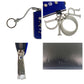 Dior Coin case Canvas, Leather, Beads Blue Black SilverMetal Coin case Card Case Women Used Authentic