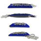 Dior Coin case Canvas, Leather, Beads Blue Black SilverMetal Coin case Card Case Women Used Authentic