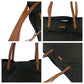 GUCCI Tote Bag 524947 Nylon Brown Black Gold Metal Tote Bag Shoulder Bag Women Used Authentic