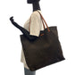 GUCCI Tote Bag 524947 Nylon Brown Black Gold Metal Tote Bag Shoulder Bag Women Used Authentic
