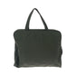 PRADA Tote Bag Nylon Khaki SilverMetal Tote Bag handbag Test Triangle With logo Women Used Authentic