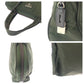 PRADA Tote Bag Nylon Khaki SilverMetal Tote Bag handbag Test Triangle With logo Women Used Authentic