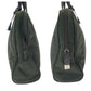 PRADA Tote Bag Nylon Khaki SilverMetal Tote Bag handbag Test Triangle With logo Women Used Authentic