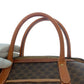 CELINE Handbag PVC, Leather Brown Gold Metal Handbags Mini Boston Duffel bag Macadam Macadam Women Used Authentic