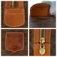 CELINE Handbag PVC, Leather Brown Gold Metal Handbags Mini Boston Duffel bag Macadam Macadam Women Used Authentic