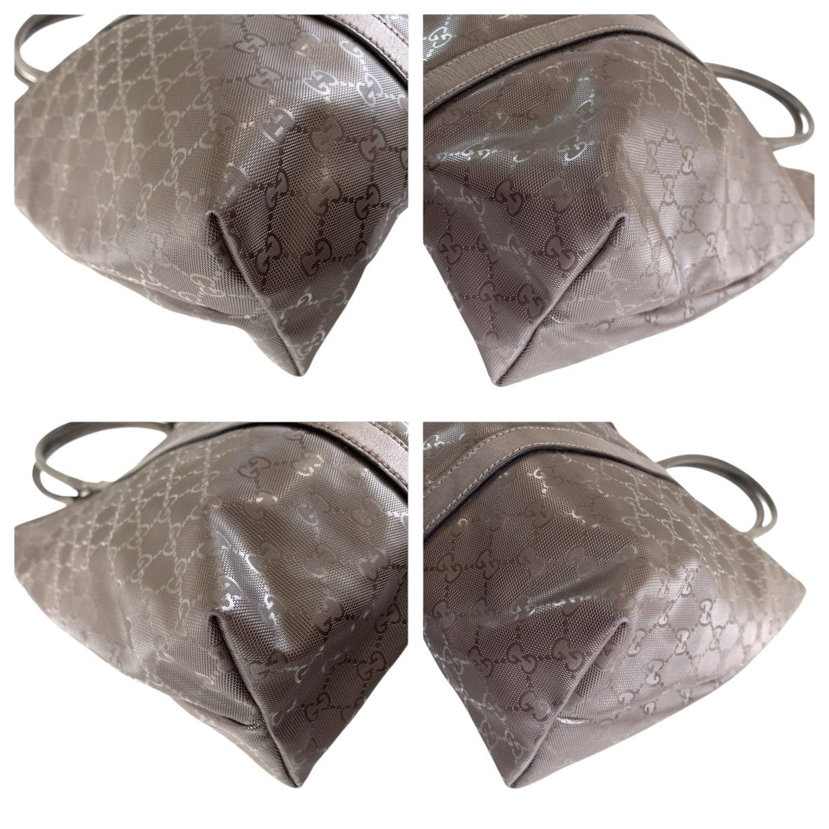 GUCCI Tote Bag 223668 GG canvas, leather Brown Silver Metal Tote Bag Shoulder Bag GG implementation GG implementation Women(Unisex) Used Authentic