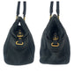 FENDI Tote Bag 2372 8BN162 Nubuck Black GoldMetal Tote Bag Shoulder Bag Etnico Punching studs Women Used Authentic