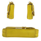 PRADA Shoulder Bag leather Yellow Gold Metal Shoulder Bag Handbag 2WAY Safiano Women Used Authentic